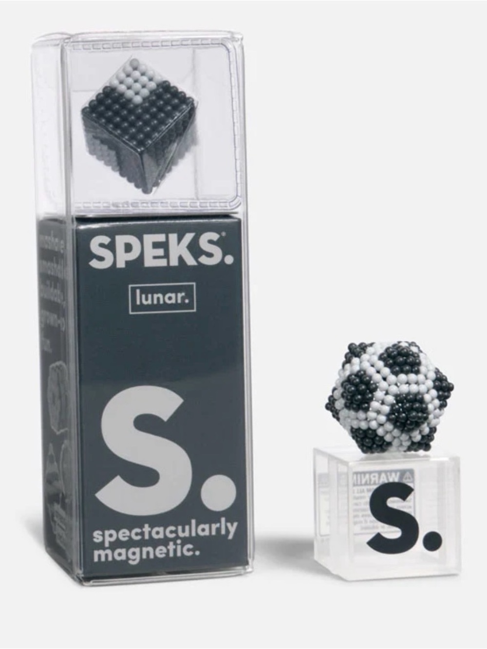SPEKS Lunar Fidget ADHD Tool 512-Piece Magnetic Balls - Black & White